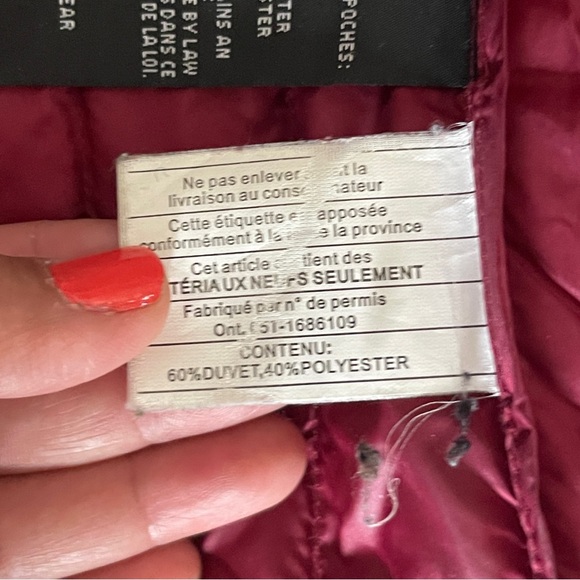 32 Degrees Heat Down/ Puffer Jacket Maroon Size Large - Picture 8 of 16